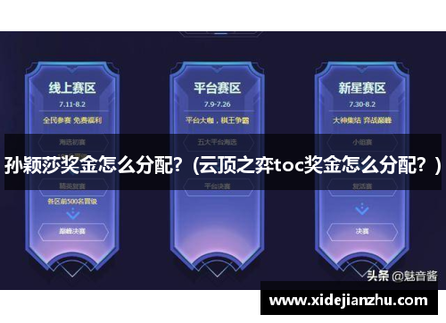 孙颖莎奖金怎么分配？(云顶之弈toc奖金怎么分配？)
